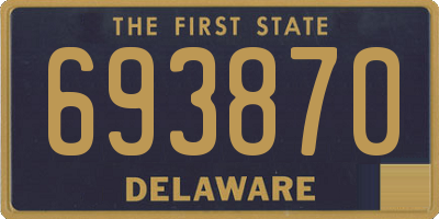 DE license plate 693870