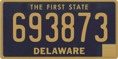DE license plate 693873