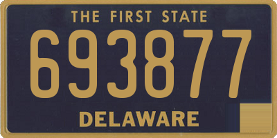 DE license plate 693877