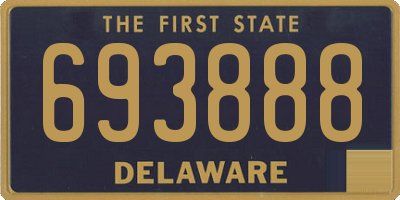 DE license plate 693888