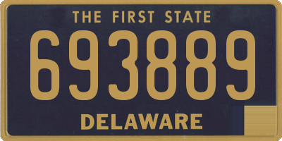 DE license plate 693889
