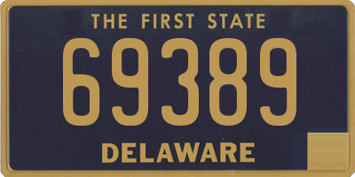 DE license plate 69389