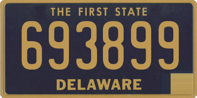 DE license plate 693899