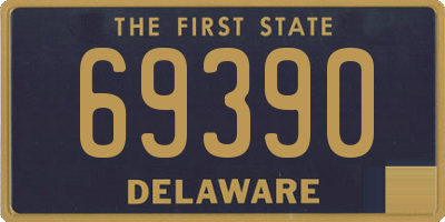 DE license plate 69390