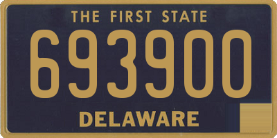 DE license plate 693900