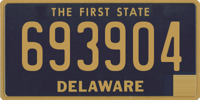 DE license plate 693904