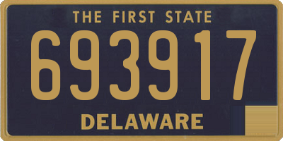 DE license plate 693917