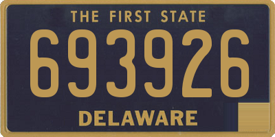 DE license plate 693926