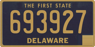 DE license plate 693927