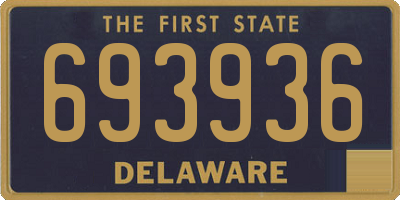 DE license plate 693936