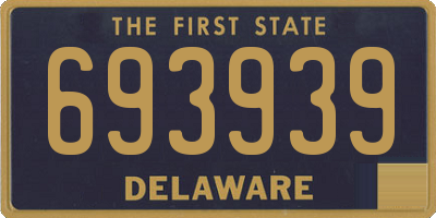 DE license plate 693939