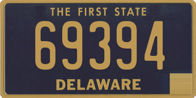 DE license plate 69394