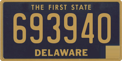 DE license plate 693940