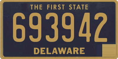 DE license plate 693942
