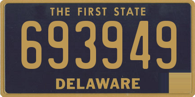 DE license plate 693949