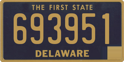 DE license plate 693951