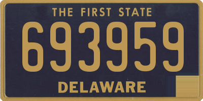 DE license plate 693959