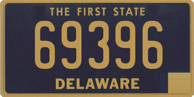 DE license plate 69396