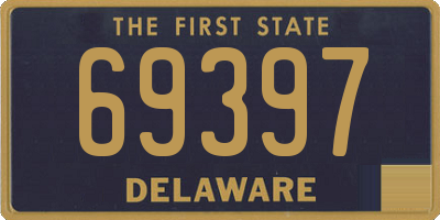 DE license plate 69397