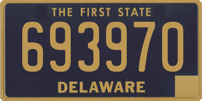 DE license plate 693970