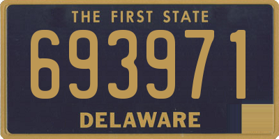 DE license plate 693971