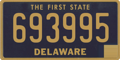 DE license plate 693995