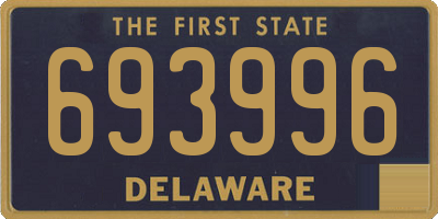 DE license plate 693996