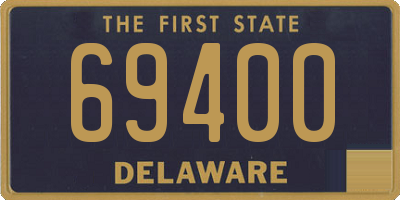 DE license plate 69400