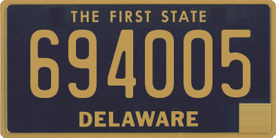 DE license plate 694005