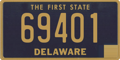DE license plate 69401