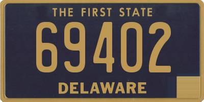 DE license plate 69402