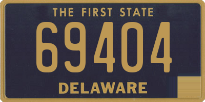 DE license plate 69404