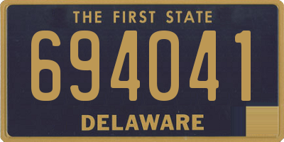 DE license plate 694041