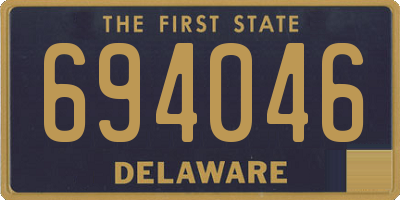 DE license plate 694046