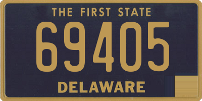 DE license plate 69405