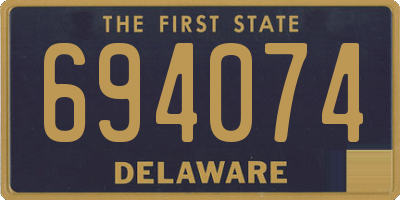 DE license plate 694074
