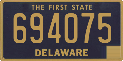 DE license plate 694075
