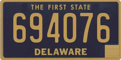 DE license plate 694076