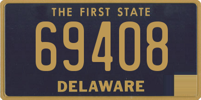 DE license plate 69408