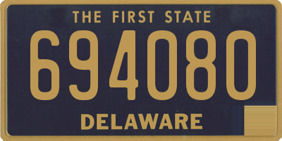 DE license plate 694080