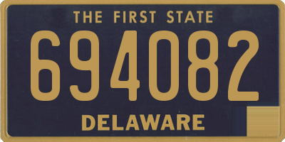 DE license plate 694082