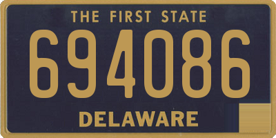DE license plate 694086