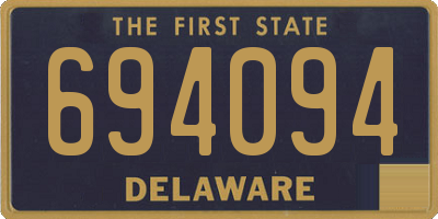 DE license plate 694094