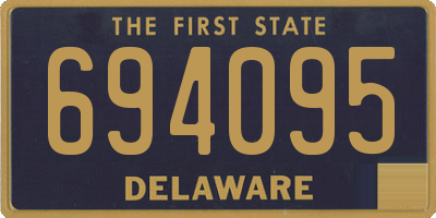 DE license plate 694095