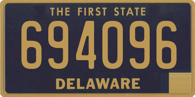 DE license plate 694096