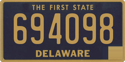 DE license plate 694098