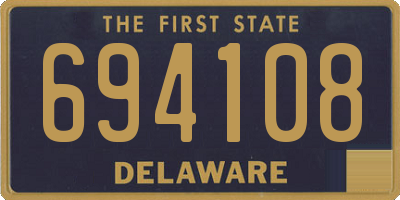 DE license plate 694108