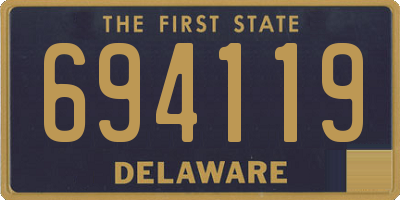 DE license plate 694119