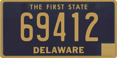 DE license plate 69412