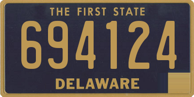 DE license plate 694124